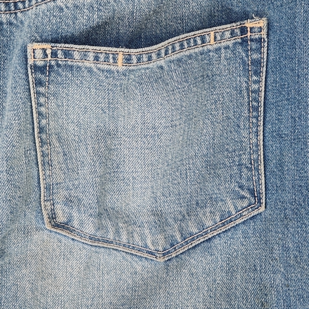 PAIGE Chiara Fray Hem Blue Denim Skirt Size 29 - Picture 10 of 11